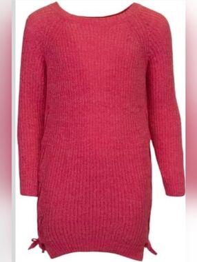Tommy Bahama Lace Up Sweater Dress for GirlsTommy Bahama Pink Knit Girls Sweater